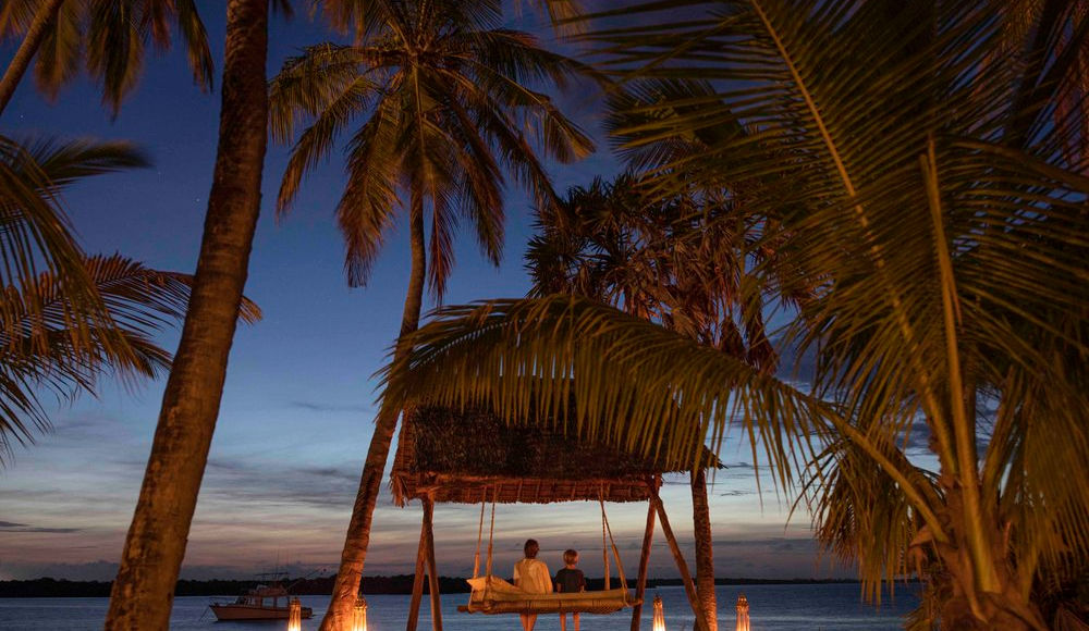 Late night at the beach in Kenya