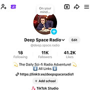 The profile page of the Deep Space Radio TikTok.