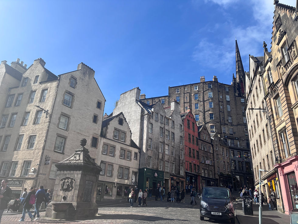 Grassmarket Square in Edinburgh.