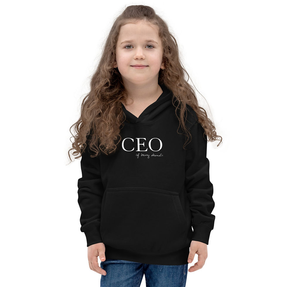 Thumbnail: Kids Hoodie "CEO of being dramatic" Eliana's handwriting