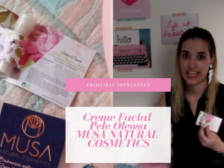❓ Creme Facial - Pele Oleosa | MUSA NATURAL COSMETICS
