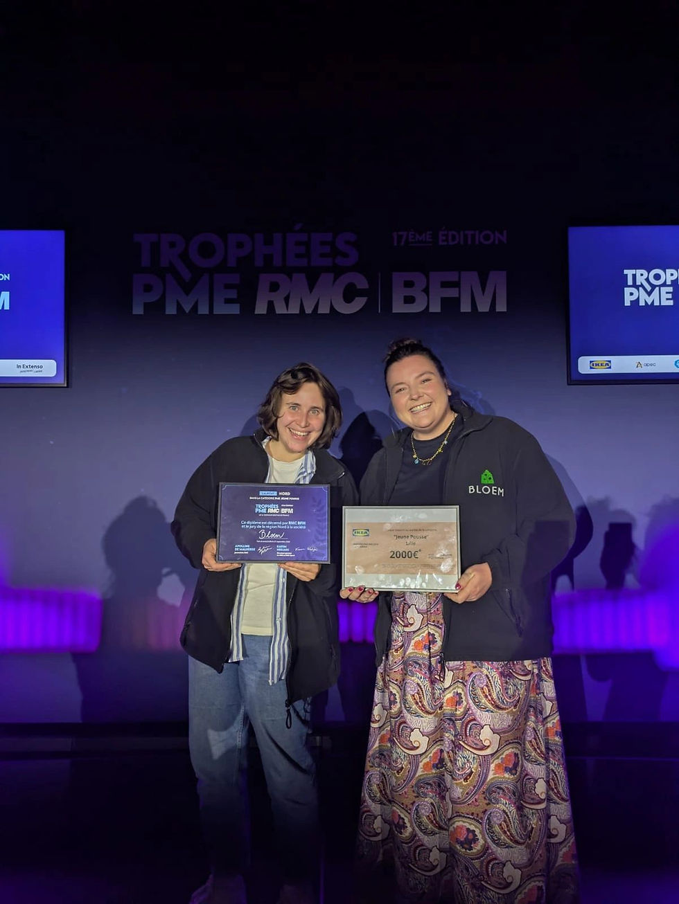 🌱 Bloem lauréate du Trophée "Jeune Pousse" aux Trophées PME RMC BFM ! 🏆✨