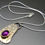 Thumbnail: Amethyst Dragonfly Wing   Necklace