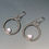 Thumbnail: Icy Sterling Silver Hoop Earrings