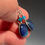 Thumbnail: Ocean Blue Dichroic Glass Drop Earrings