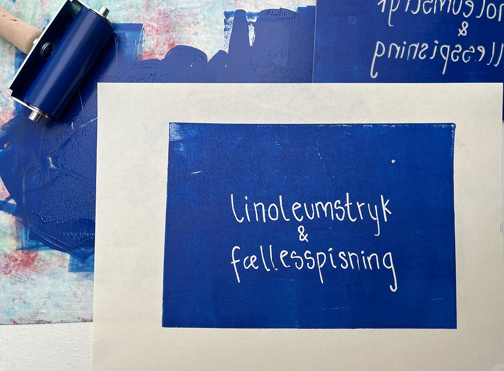 Linoleumstryk & fællesspisning