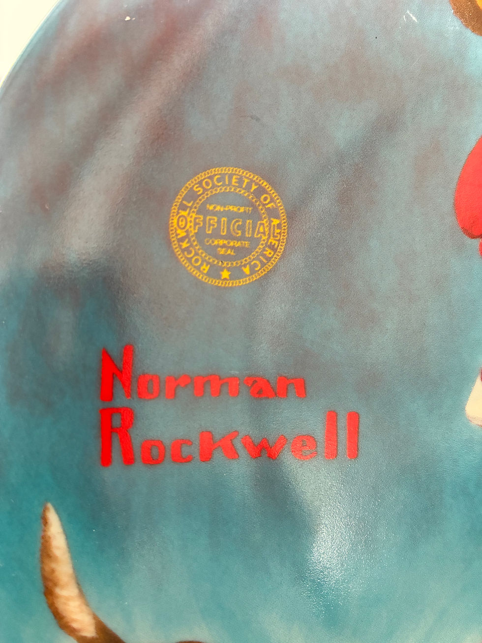 Thumbnail: Set of 5 Norman Rockwell Collectors Plates