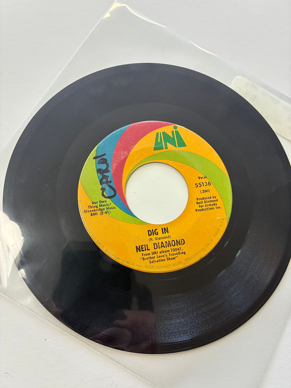 Thumbnail: Universal City Records Neil Diamond 45 Record