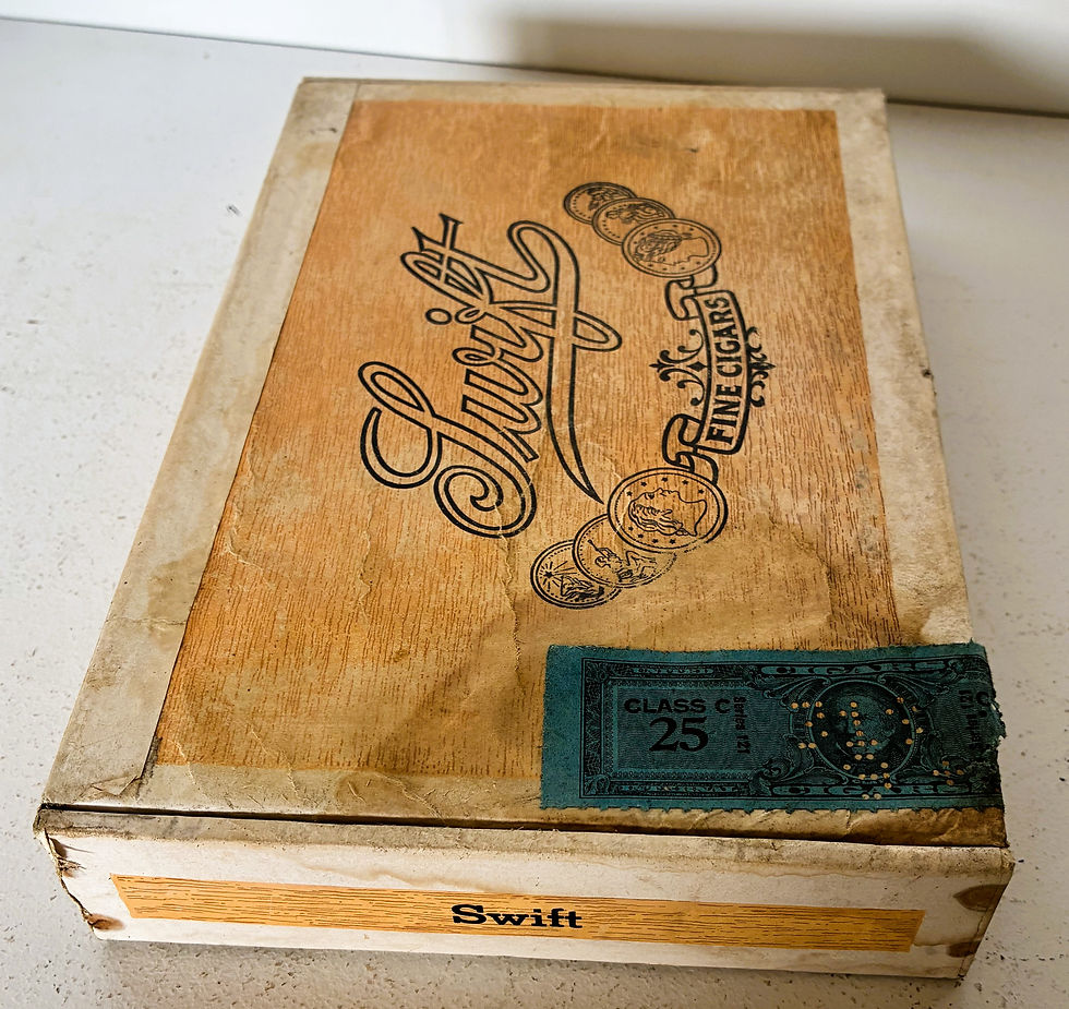 Thumbnail: Swift Fine Cigars Paper Stock Cigar Box