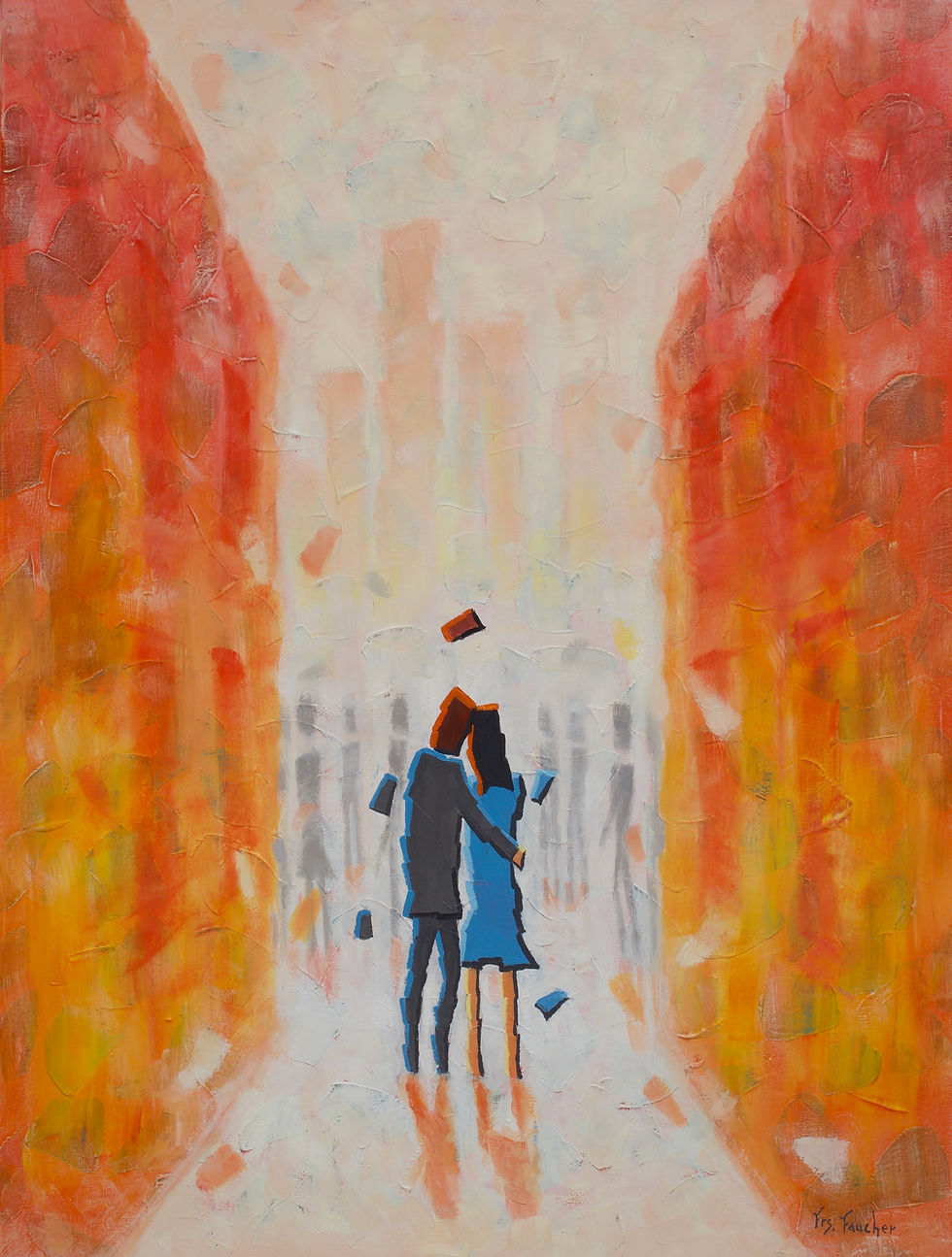 Un monde à deux 40 x 30 po (102 x 76 cm)