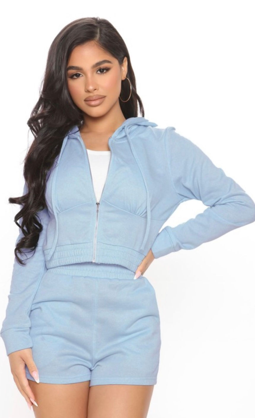 Hoodie And Shorts Set