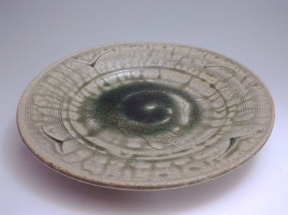 灰釉皿