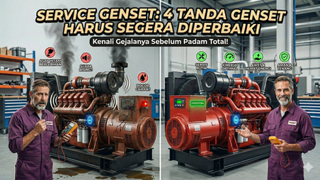tanda tanda harus service genset