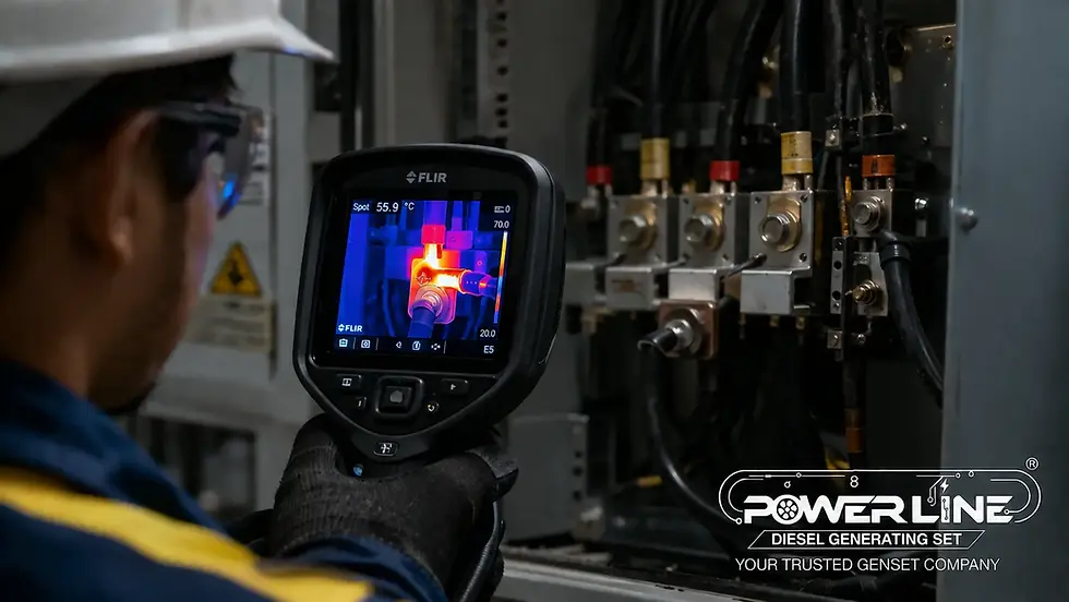 Inspeksi thermography untuk mendeteksi kabel ATS yang memanas (hotspot)