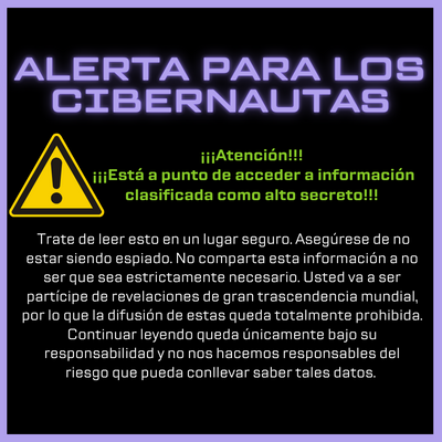 ALERTA PARA LOS CIBERNAUTAS