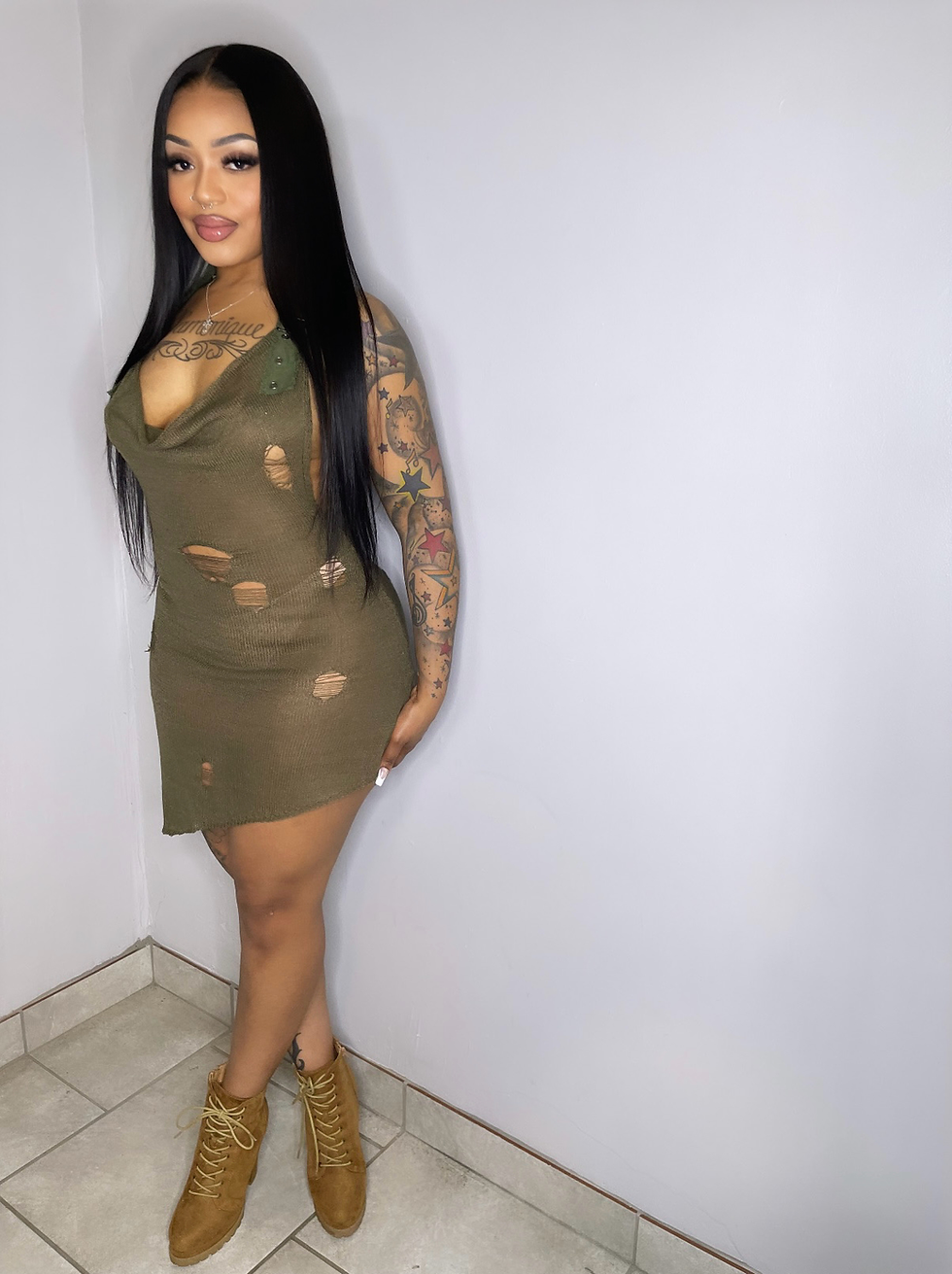 Thumbnail: For The Love Of Olive Midi Dress 
