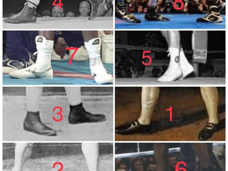 Evolução das sapatilhas de boxe