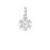 Thumbnail: Links of London Sterling Silver & Diamond Pave Snowflake Charm