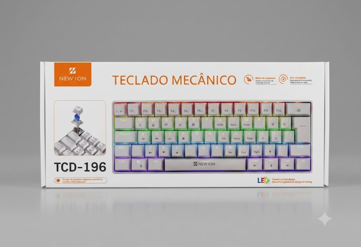 TECLADO COM LED (TCD-196)