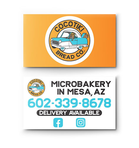 CocoTiki Bread Co. Business Cards