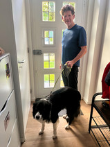 XPLORid - Cycling Nomads | Walking our pet sitting dog Buddy 