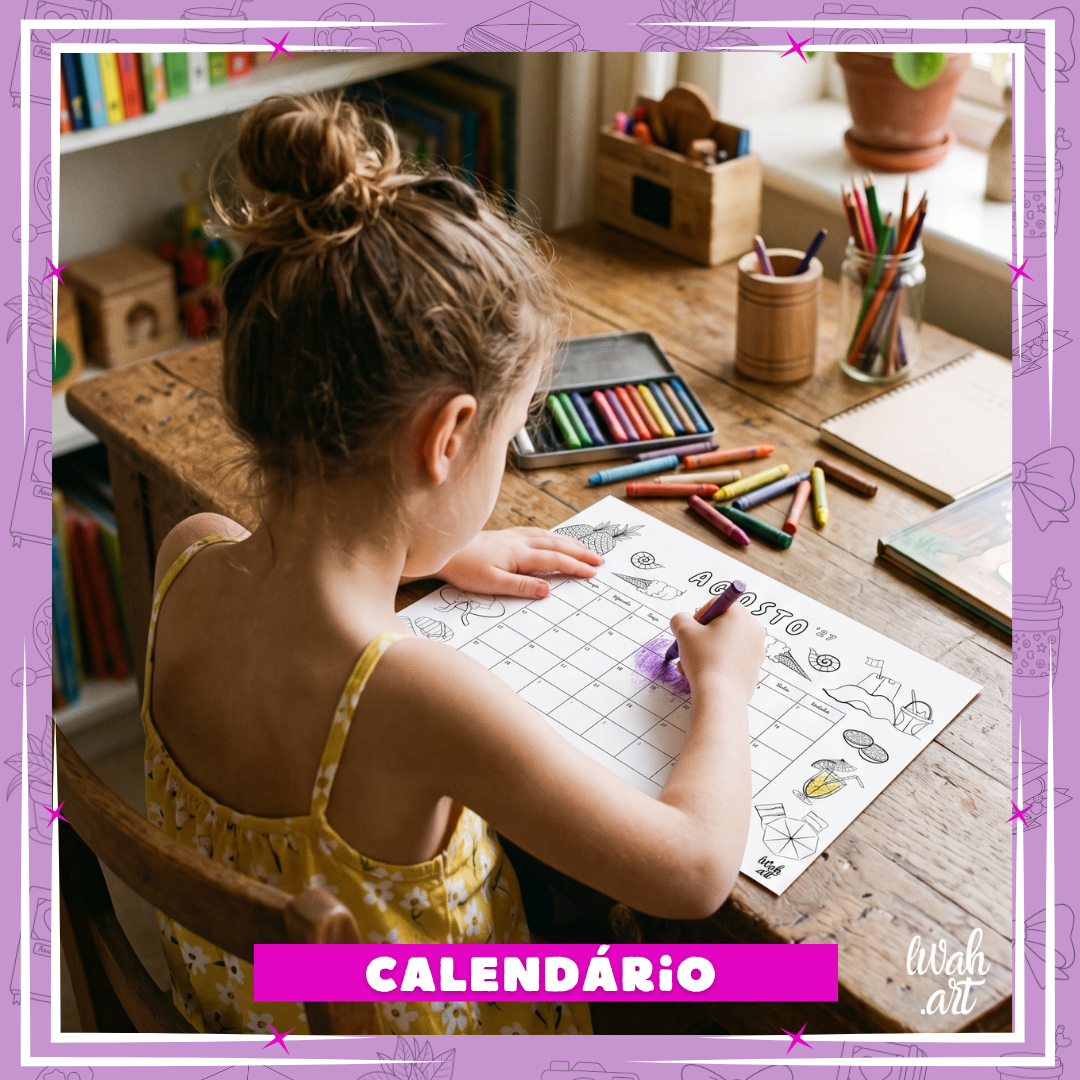 Calendário 2026/2027 para Colorir – Download Digital