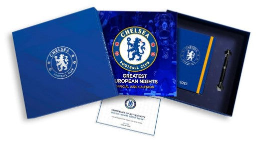 Chelsea FC 2023 Calendar and Diary Musical Gift Box.
