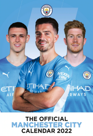 Manchester City Football Club 2022 A3 Wall Calendar