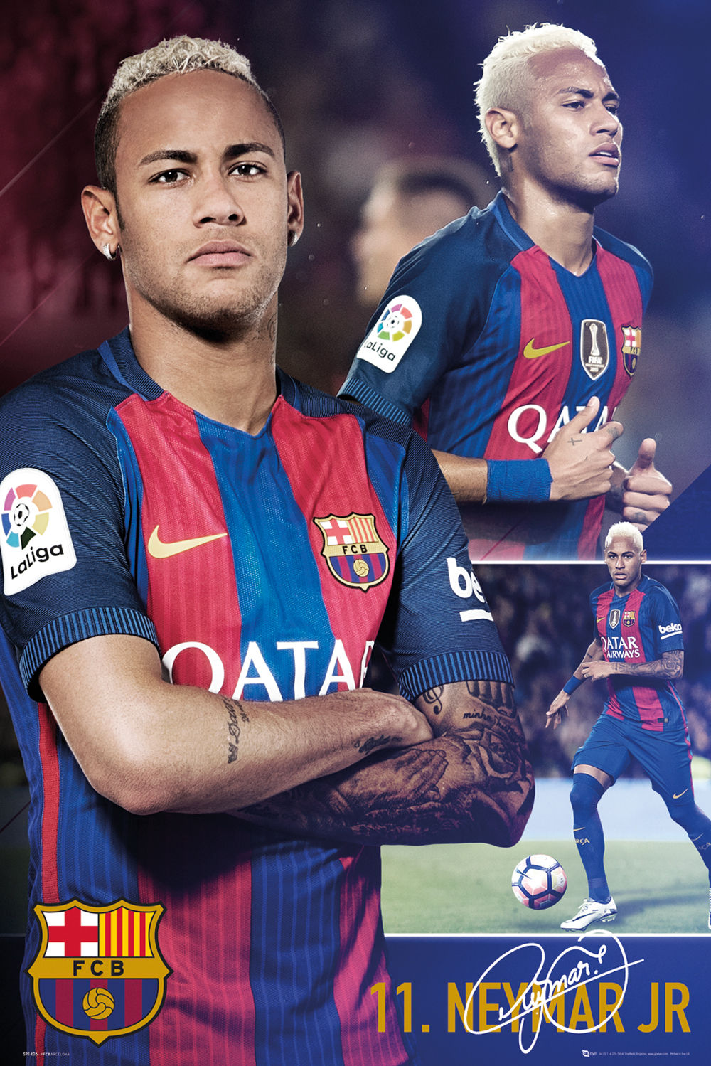 Neymar FCB collage maxi poster SP1426