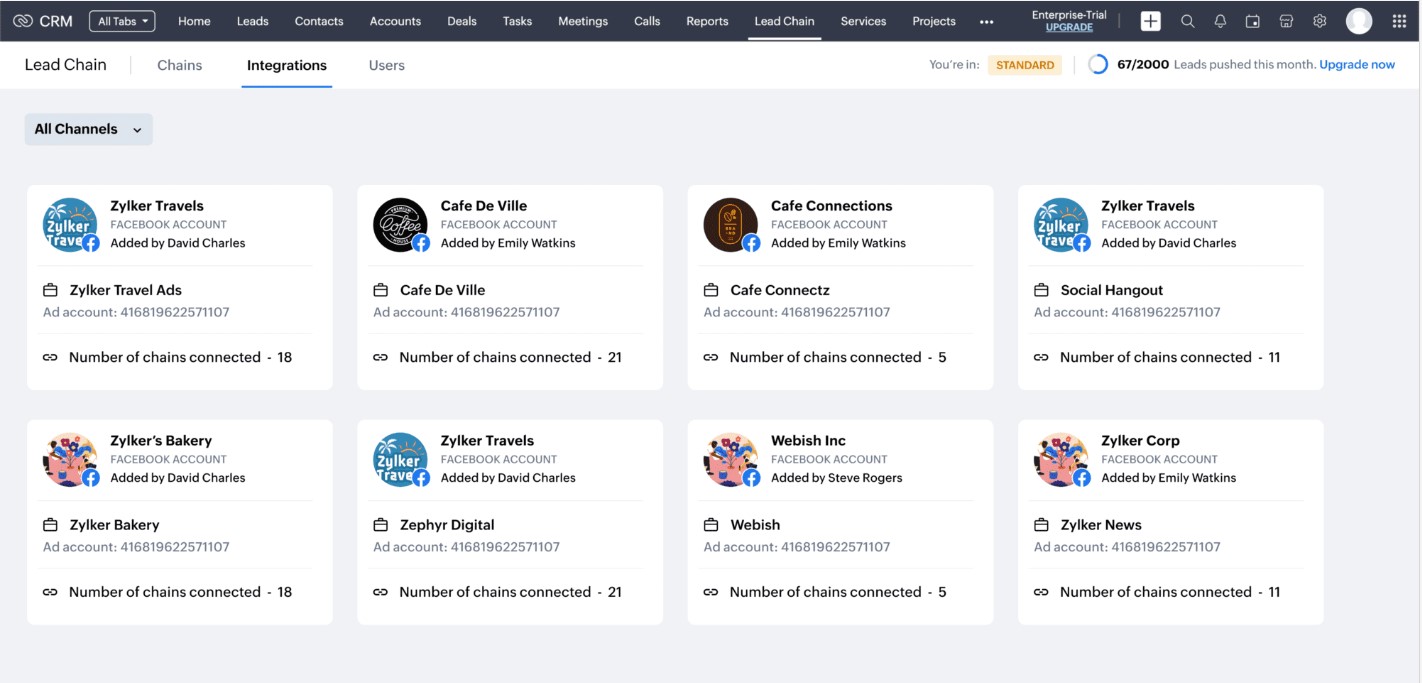 Install Lead Chain for Zoho CRM for Seamless Lead Synchronization'
