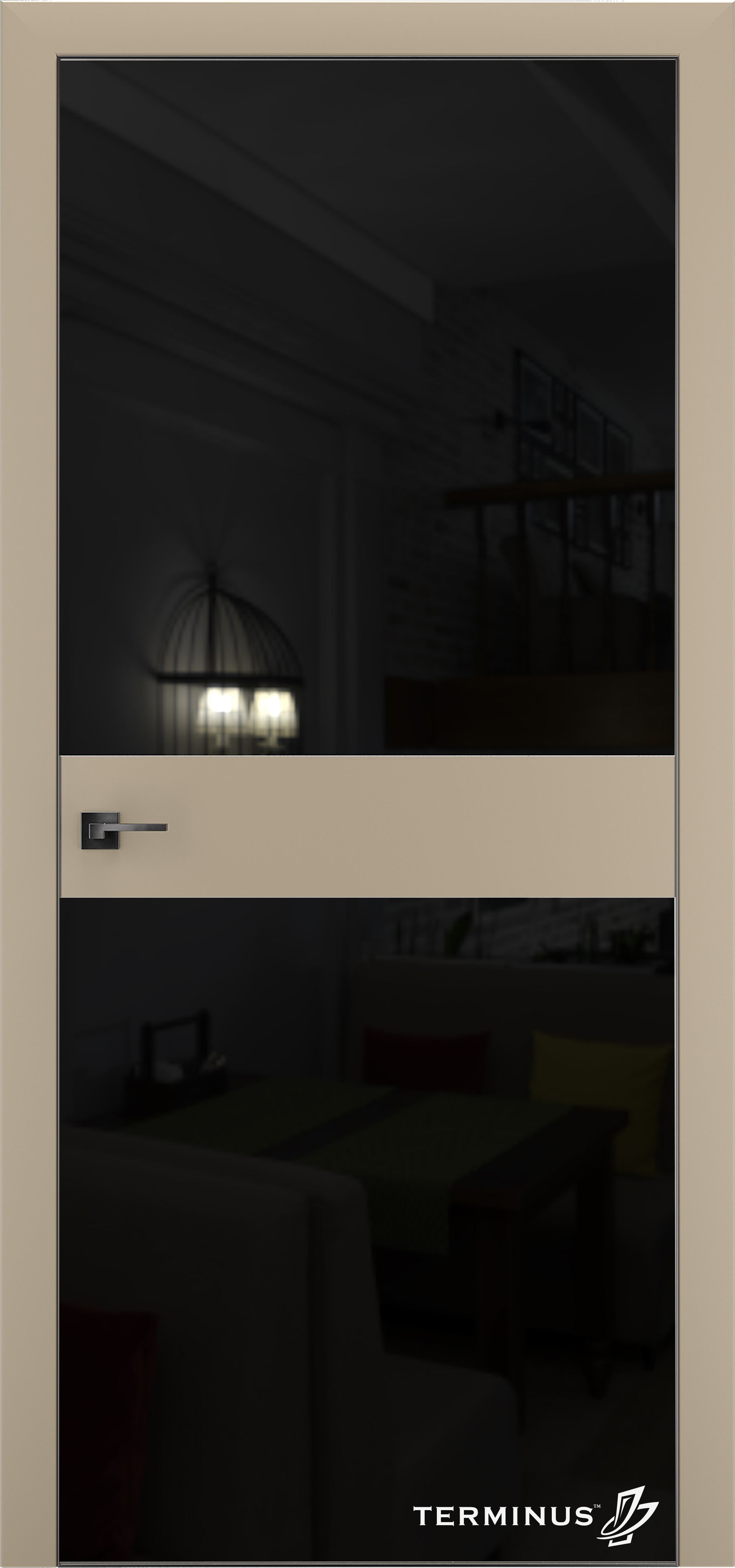 Двері модель 805 Манголія (планілак чорний)