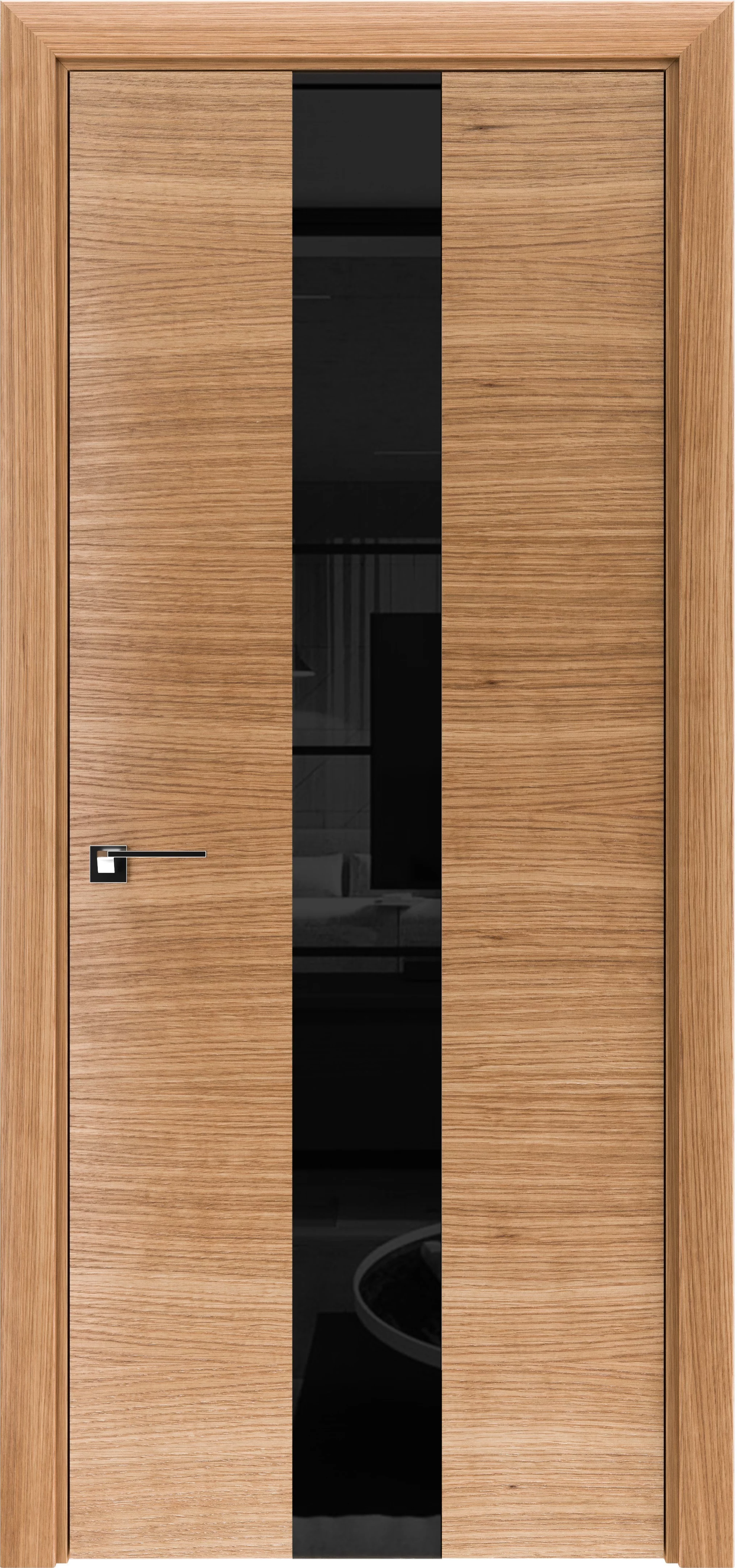 Двері модель 23 Дуб світлий (засклена)