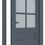Миниатюра: Двері модель 607 Антрацит (засклена)