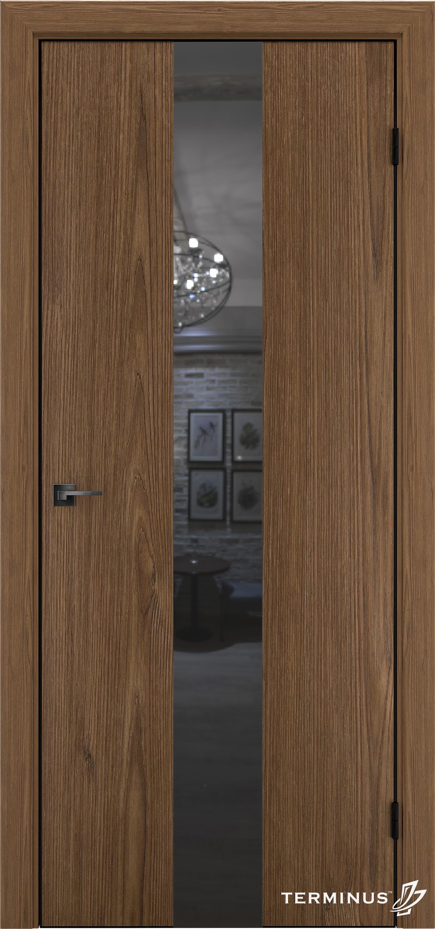 Двері модель 804 Сахара (дзеркало графіт)