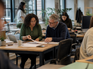 People working in an office 