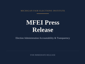 Michigan's Auditor General Did Not Say Voter Rolls Are "Secure and Accurate," Election Integrity Group Says