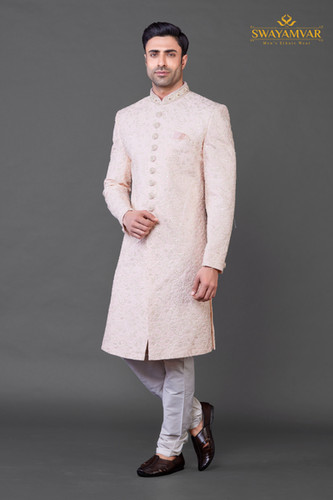 Cream color Sherwani The Swayamvar