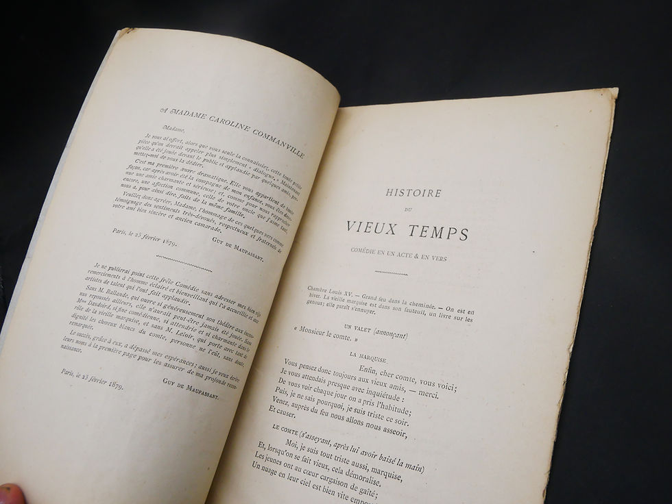 Miniature : Maupassant histoire du vieux temps