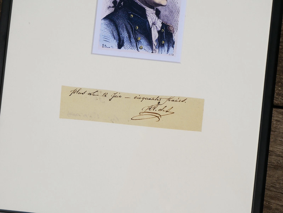 Miniature : ROUGET DE LISLE autographe