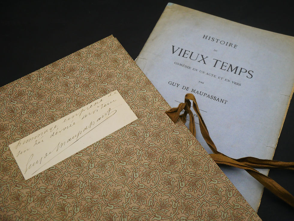 Miniature : Maupassant autographe
