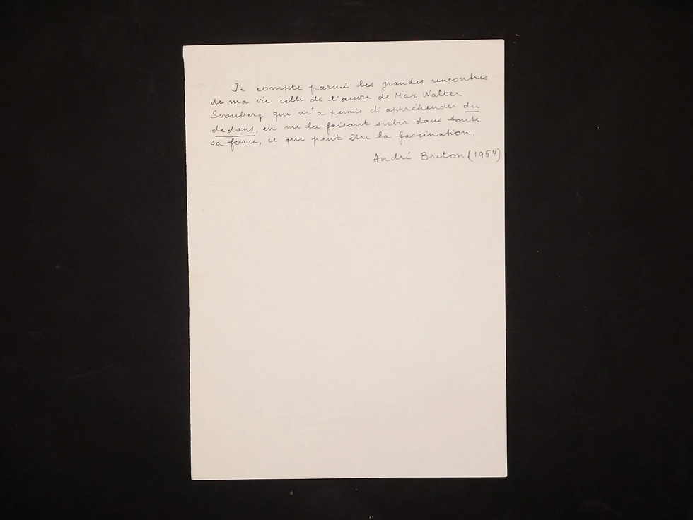 andré breton autographe