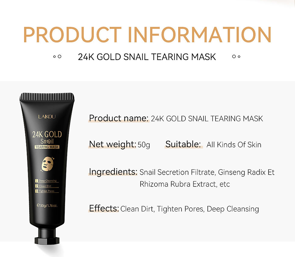 Thumbnail: LAIKOU 24K Gold Sakura Peeling Face Mask Anti Wrinkle Whitening Blackhead Remova