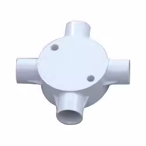 PVC Junction Box 4 Way 25mm 1 inch (Pack of 4)