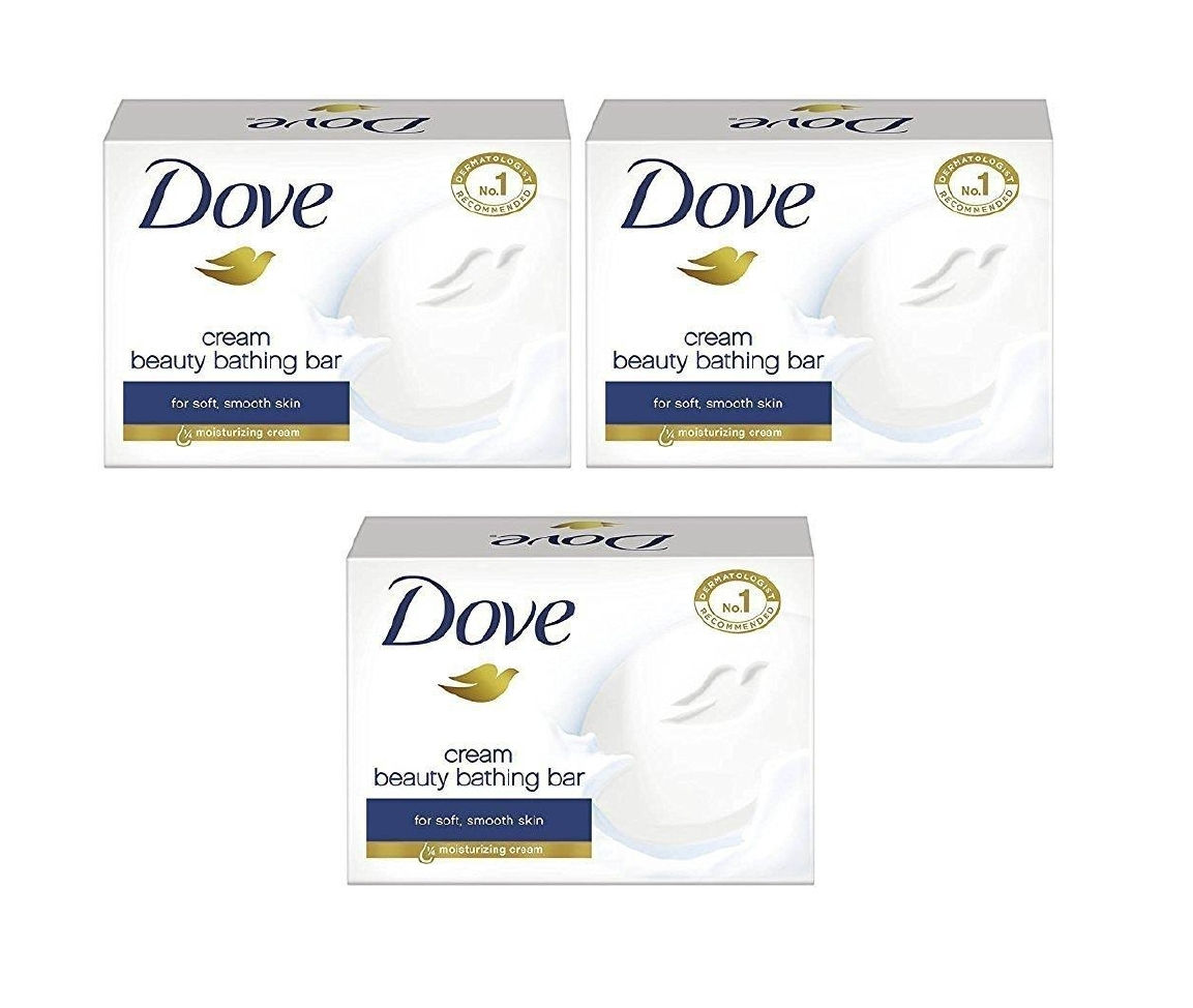 Dove cream Beauty soap 100g each (Pack of 3)