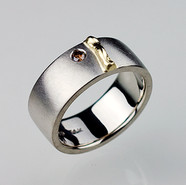 White Band with Yellow Weld Bead