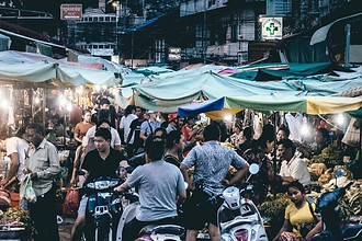 Cambodia, Night market - UNDP Cambodia