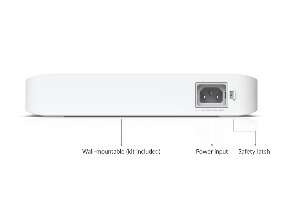 Thumbnail: Ubiquiti USW-Pro-8-PoE UniFi 8-port Switch back