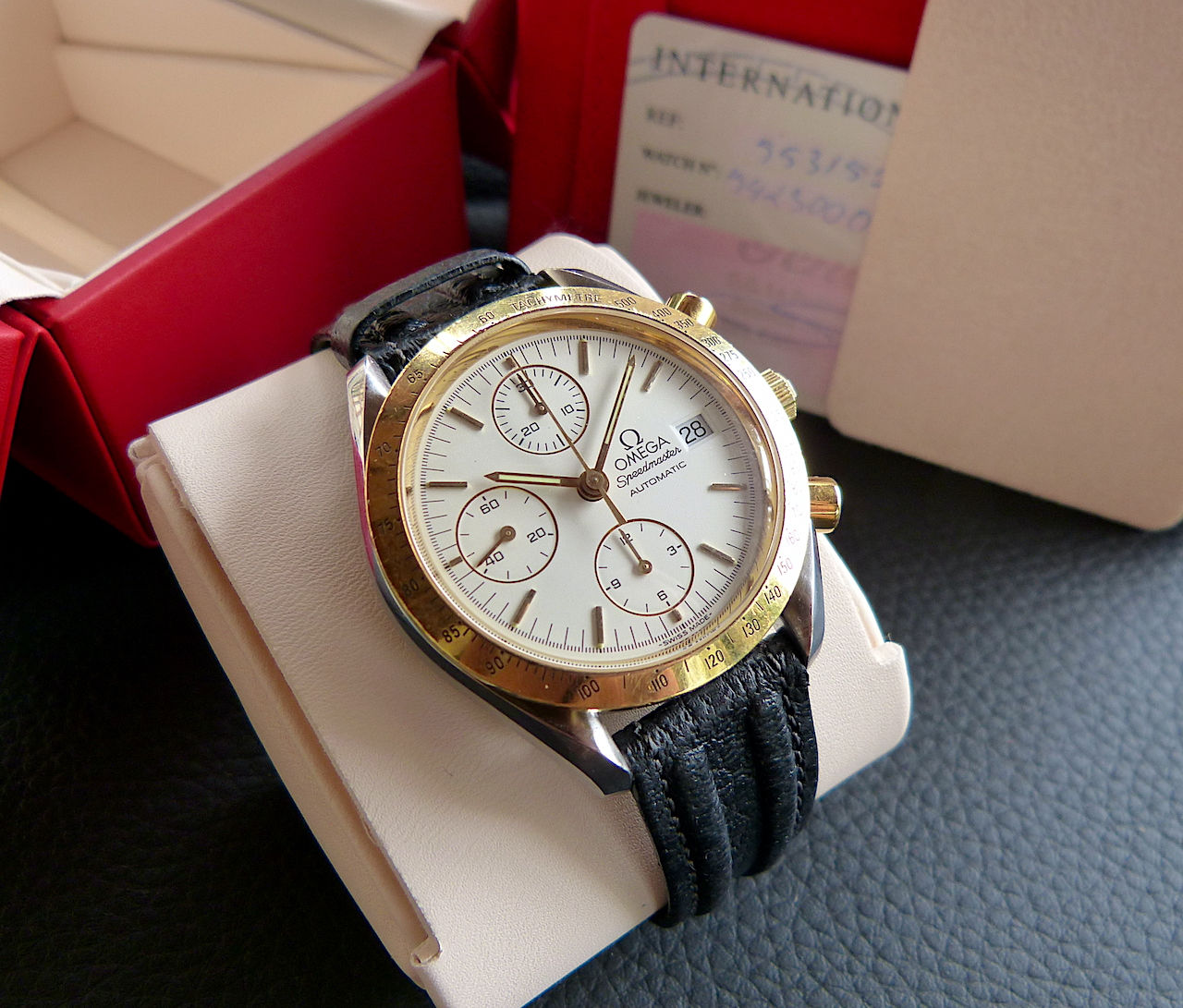 Omega Speedmaster Automatic 375.0043 steel/solid gold