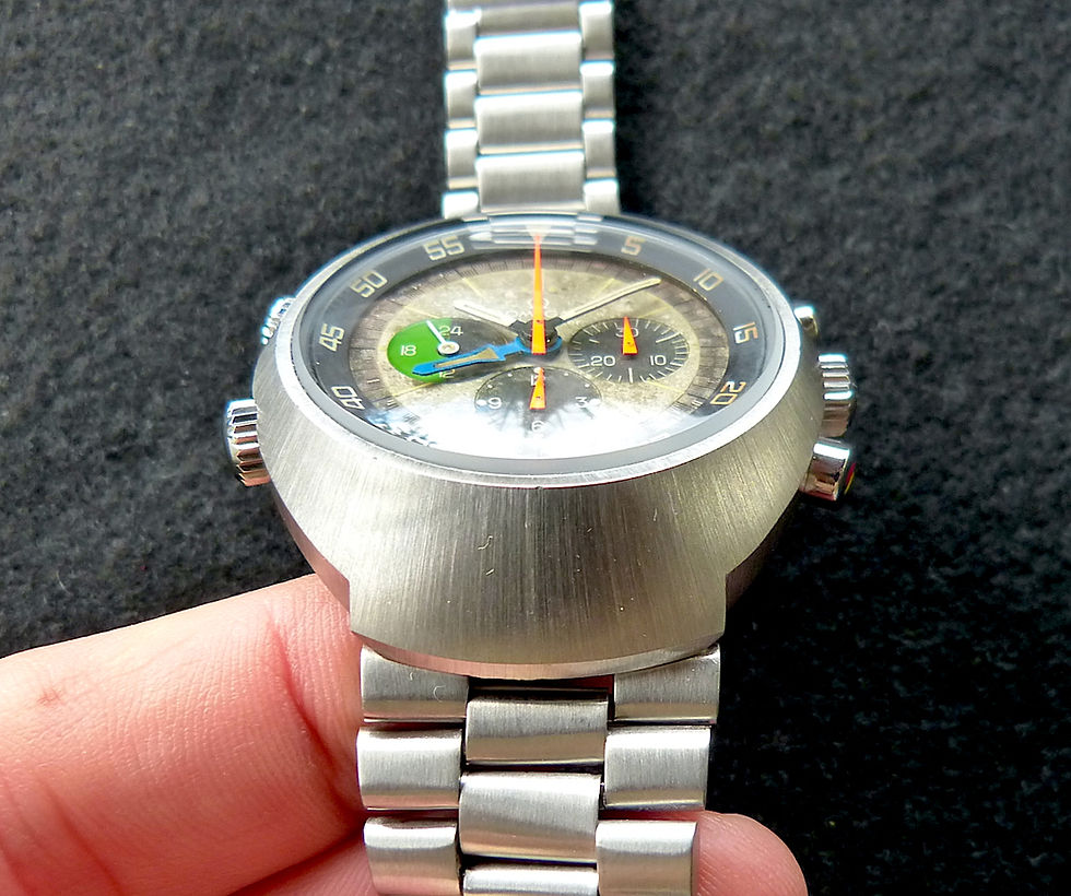 Miniatura: Omega Flightmaster 145.013 Cal. 910 w tropical dial, Serviced!