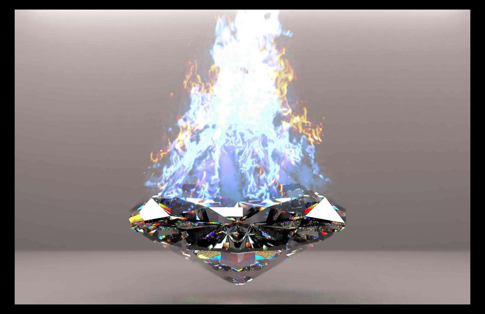 Shader testing for a diamond model